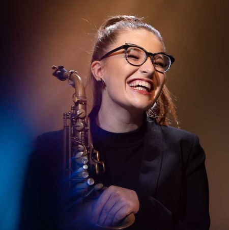 <h2>Jess Gillam plays<br />John Harle's Briggflatts</h2>